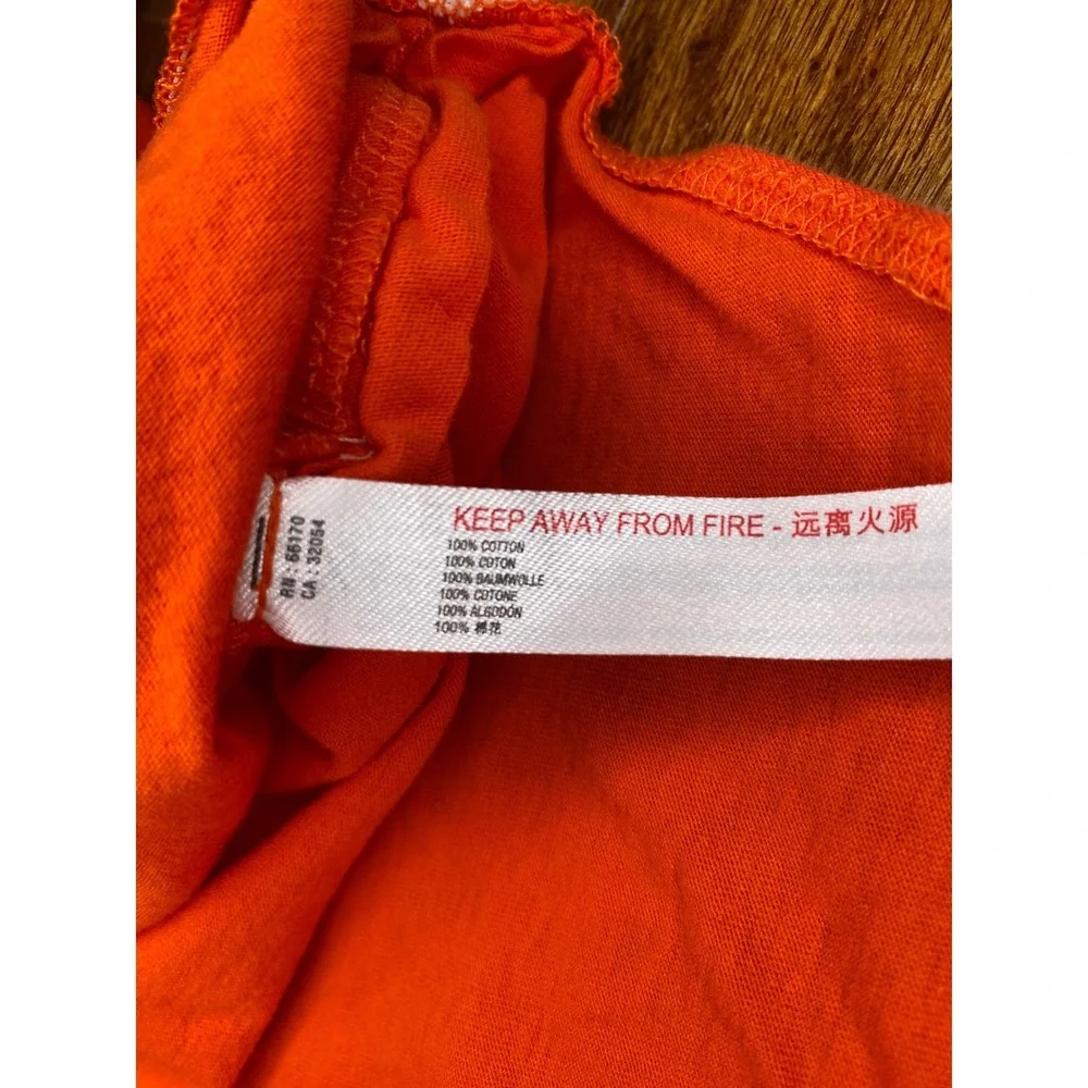 Feee People Intimately Orange Short Sleeved‎ Body Suit Size XS